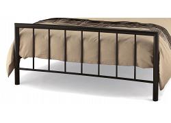 4ft6 Modern, Square End Black Metal Bed Frame 2